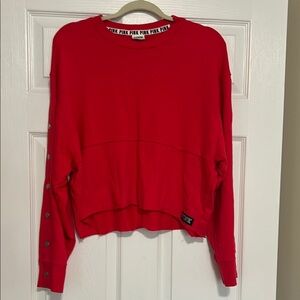 Victoria's Secret Red Oversized Boxy Sweatshirt
